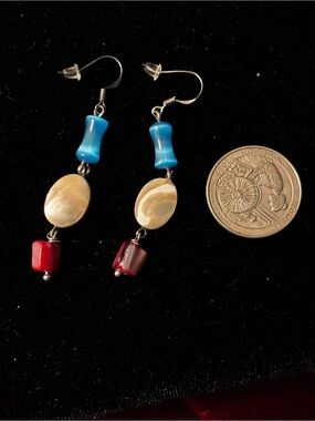 925 wires Blue Cat’s eye, MOP, Paua Shell